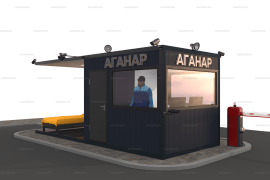 Пост охраны со спальным местом 2